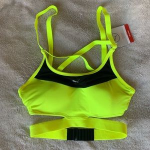 Puma Neon Yellow Sports Bra